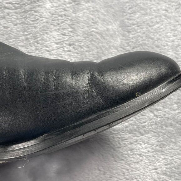 Christian Dior Boots 38 D Black Nappa Leather Studded Stellar Over The Knee - Picture 10 of 16